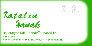 katalin hanak business card